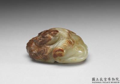 图片[2]-Jade paperweight in the shape of a beast, Qing dynasty (1644-1911)-China Archive